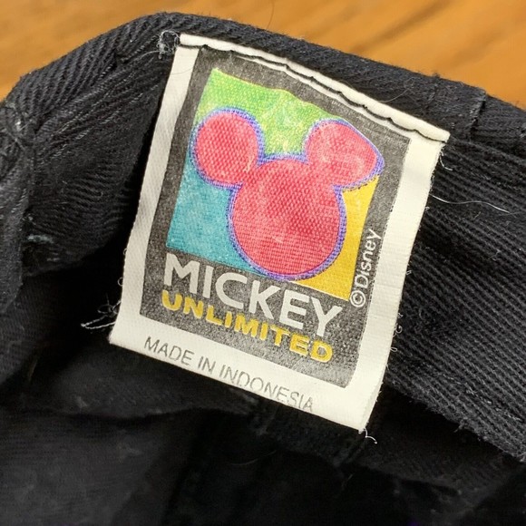 Mickey Mouse Unlimited Disney  Black/Purple Elastic Band Back Cap Hat Youth - Picture 11 of 12